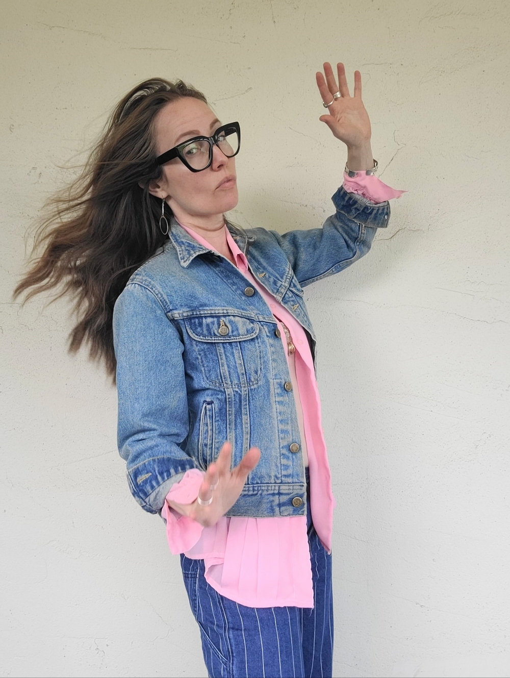 The LEE Riders Vintage 80s Denim Jacket S/M - Picture 10 of 16